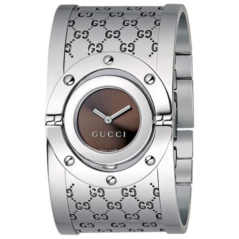 gucci ladies stainless steel bracelet watch